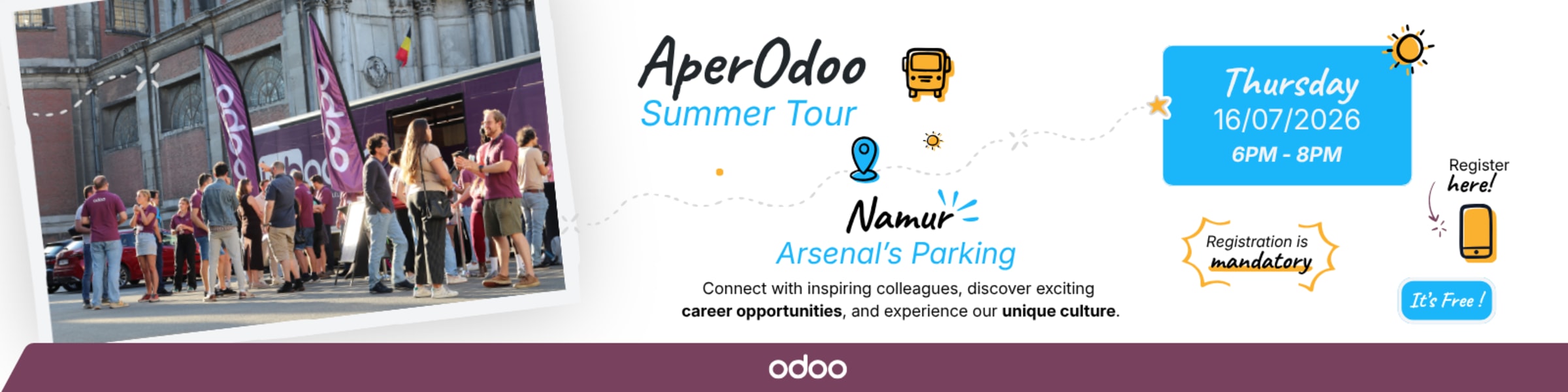 Working as an intern, student or young graduate at Odoo