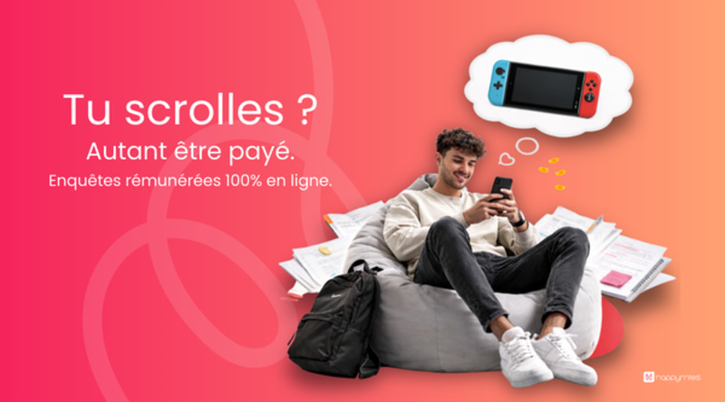 Réponds à des enquêtes et gagne des récompenses - studentenjob bij HappyMiles