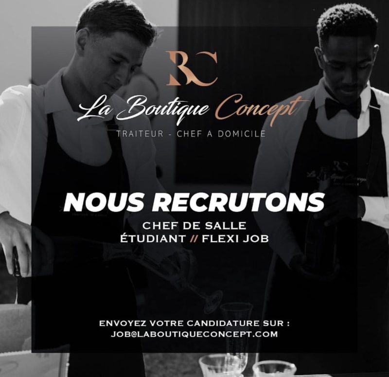 Serveur / Chef de salle  - studentenjob bij La Boutique Concept