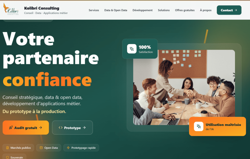 Full stack developpeur - student job offer at Kolibri Consulting