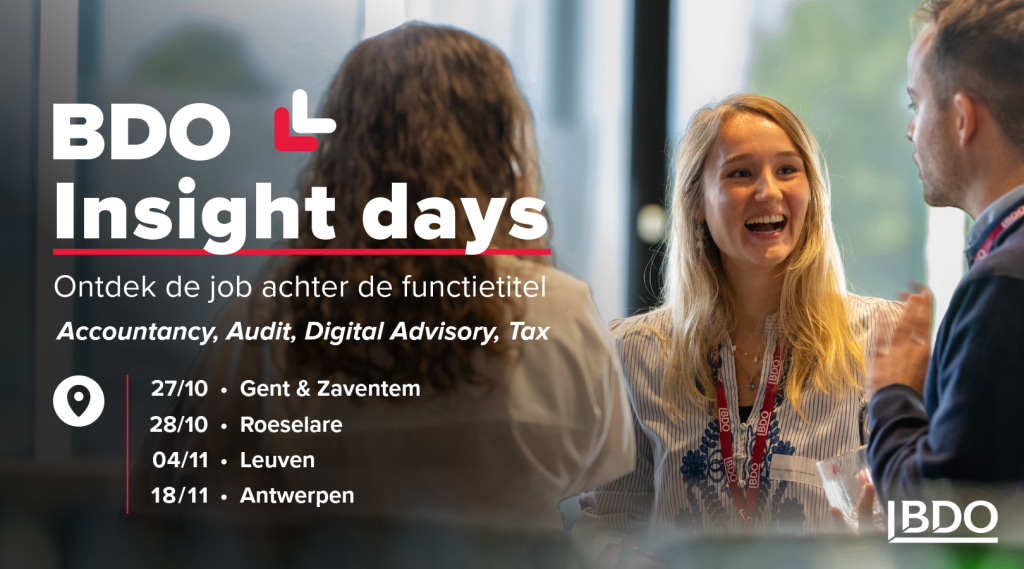 Welke job past bij jou in consultancy? Ontdek het tijdens de BDO Insight Days  banner image