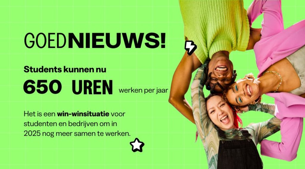 Goed nieuws: Studenten mogen in 2025 tot 650 uur per jaar werken banner image