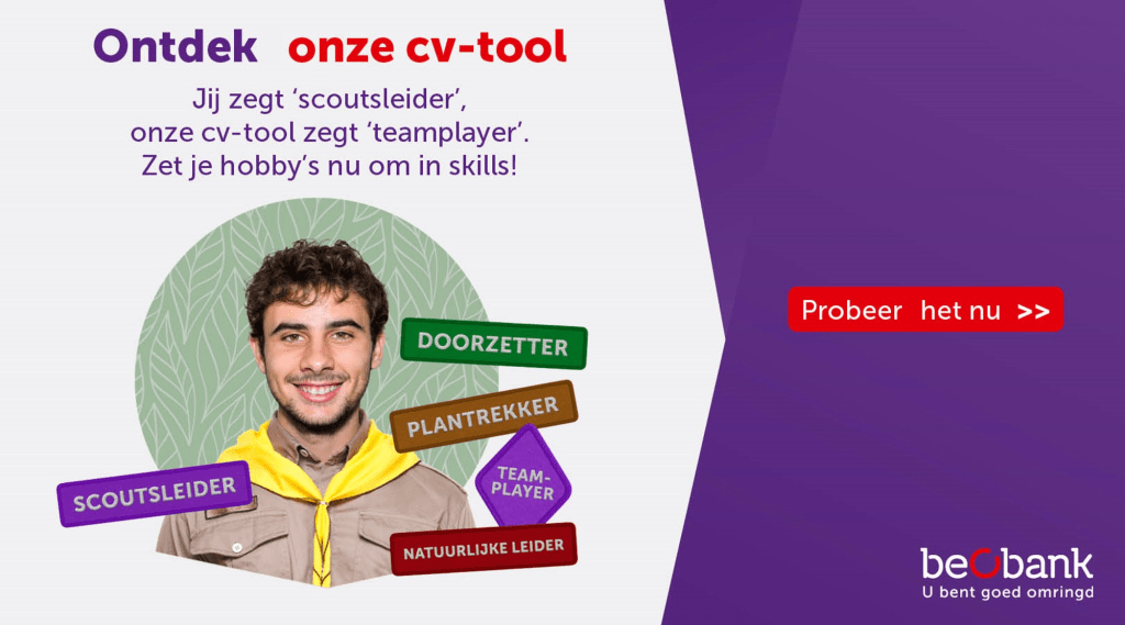Maak indruk met je cv dankzij de cv-tool van Beobank  banner image
