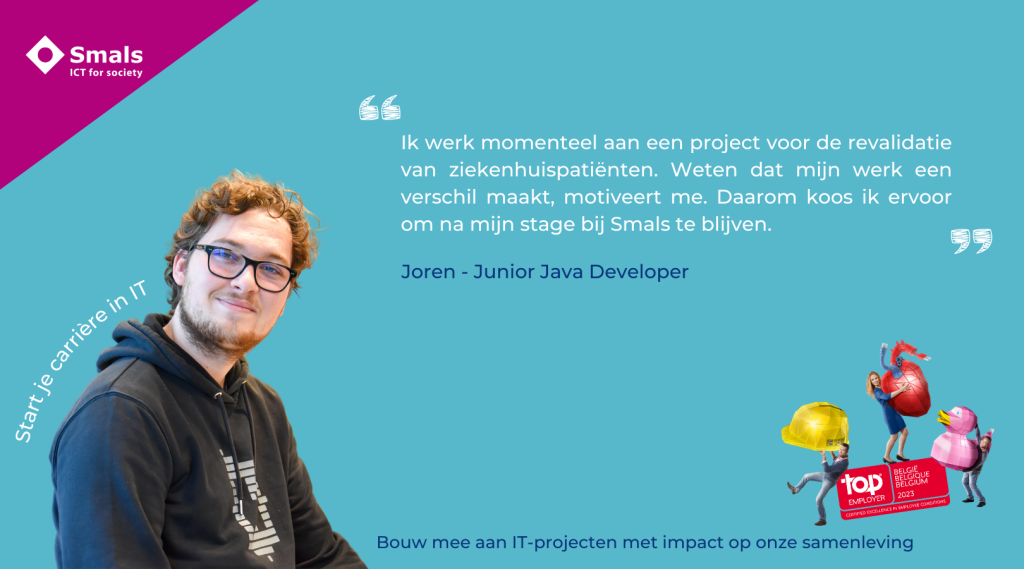 Joren: van Minecraft uitbreidingsontwikkelaar tot Junior Java Developer bij Smals ⛏💎  banner image