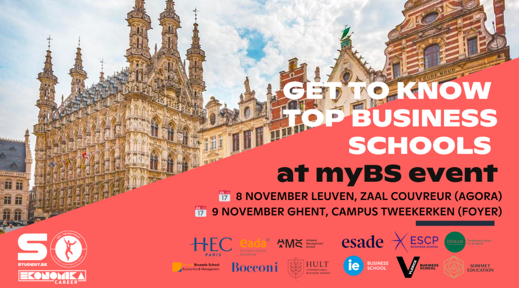 myBS business school fair - presentatie schools banner image