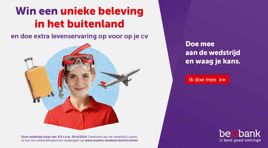 Onze grote winnaar is momenteel aan het reizen en verrijkt tegelijkertijd zijn cv banner image