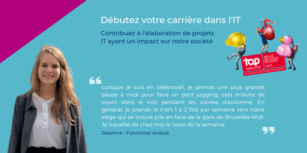 Voici Delphine, Analyste fonctionnelle chez Smals banner image
