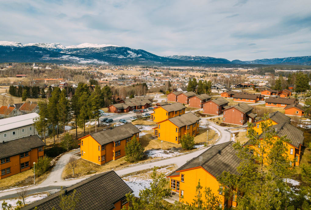 Drone photo from Breisås in Bø