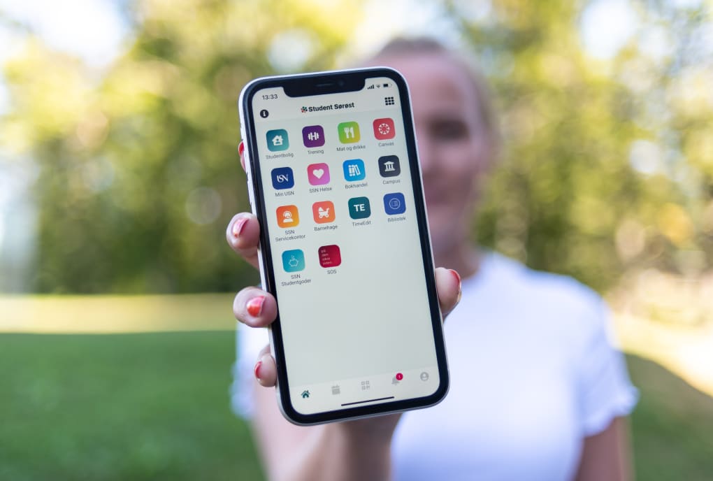 Hjemskjerm Student Sørøst-app
