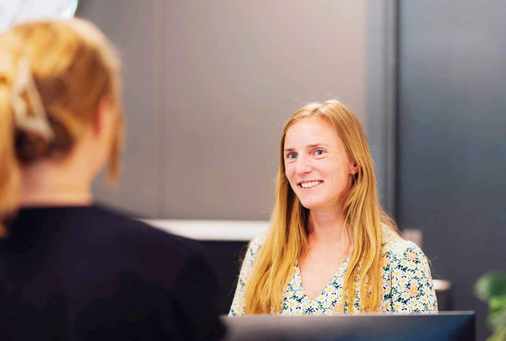 Blide folk møter deg i Studentservice