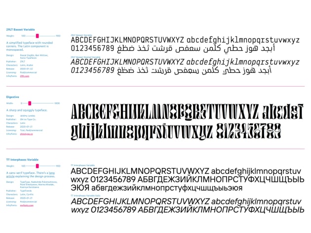 variable web typography