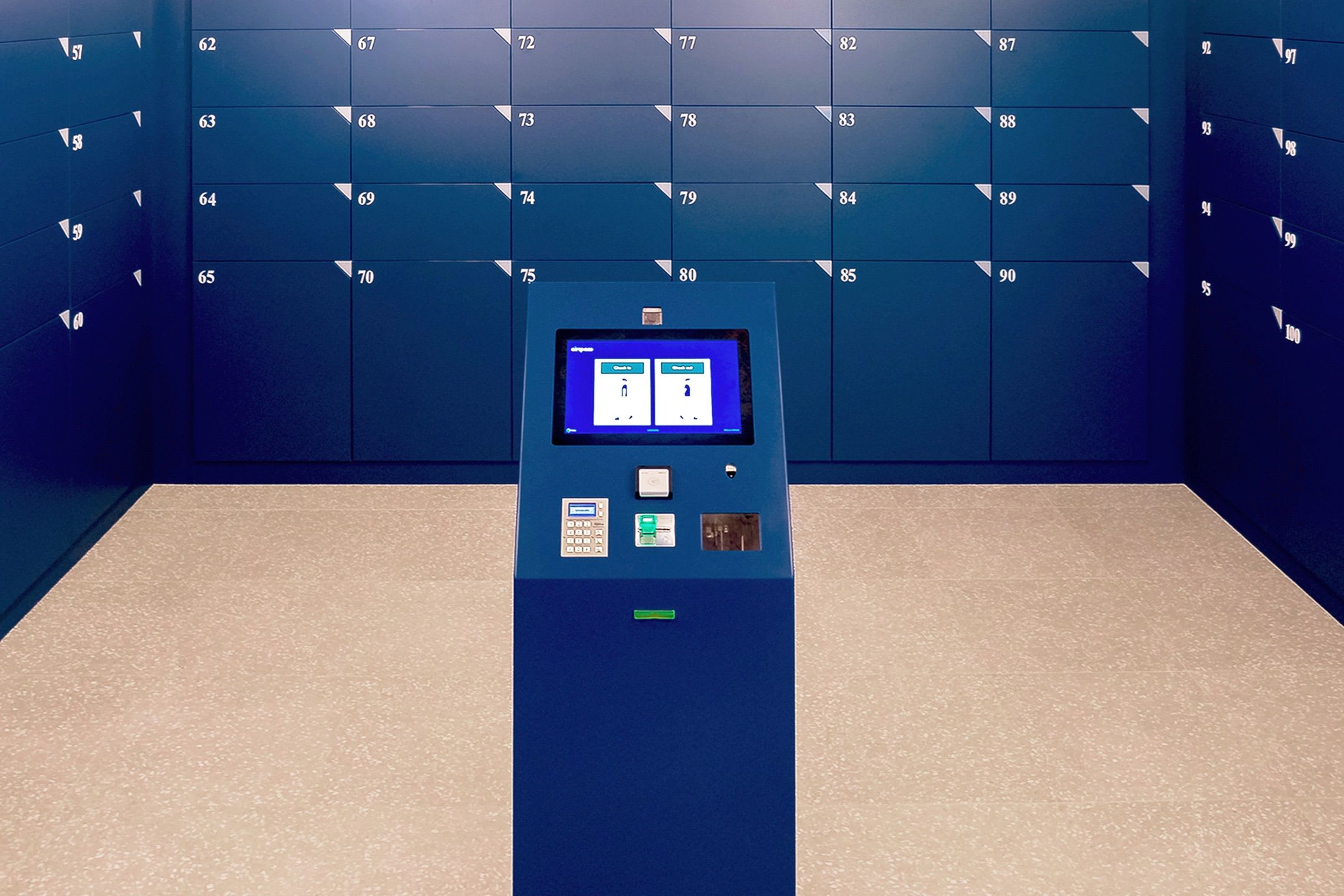 luggage storage self-service terminal