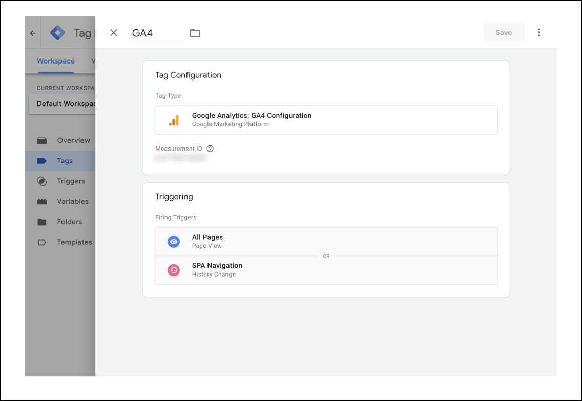 Example of a side sheet UI element from Google Material Design