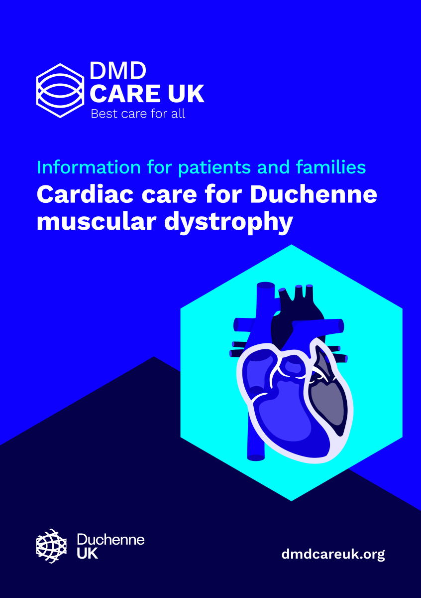 DMD Care UK cardiac booklet front cover