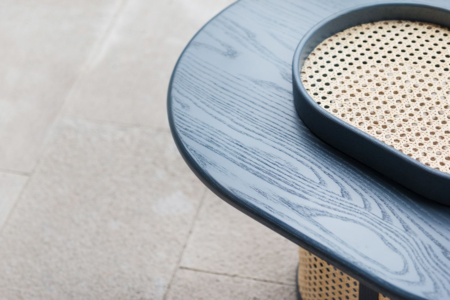 Rattan Table close up