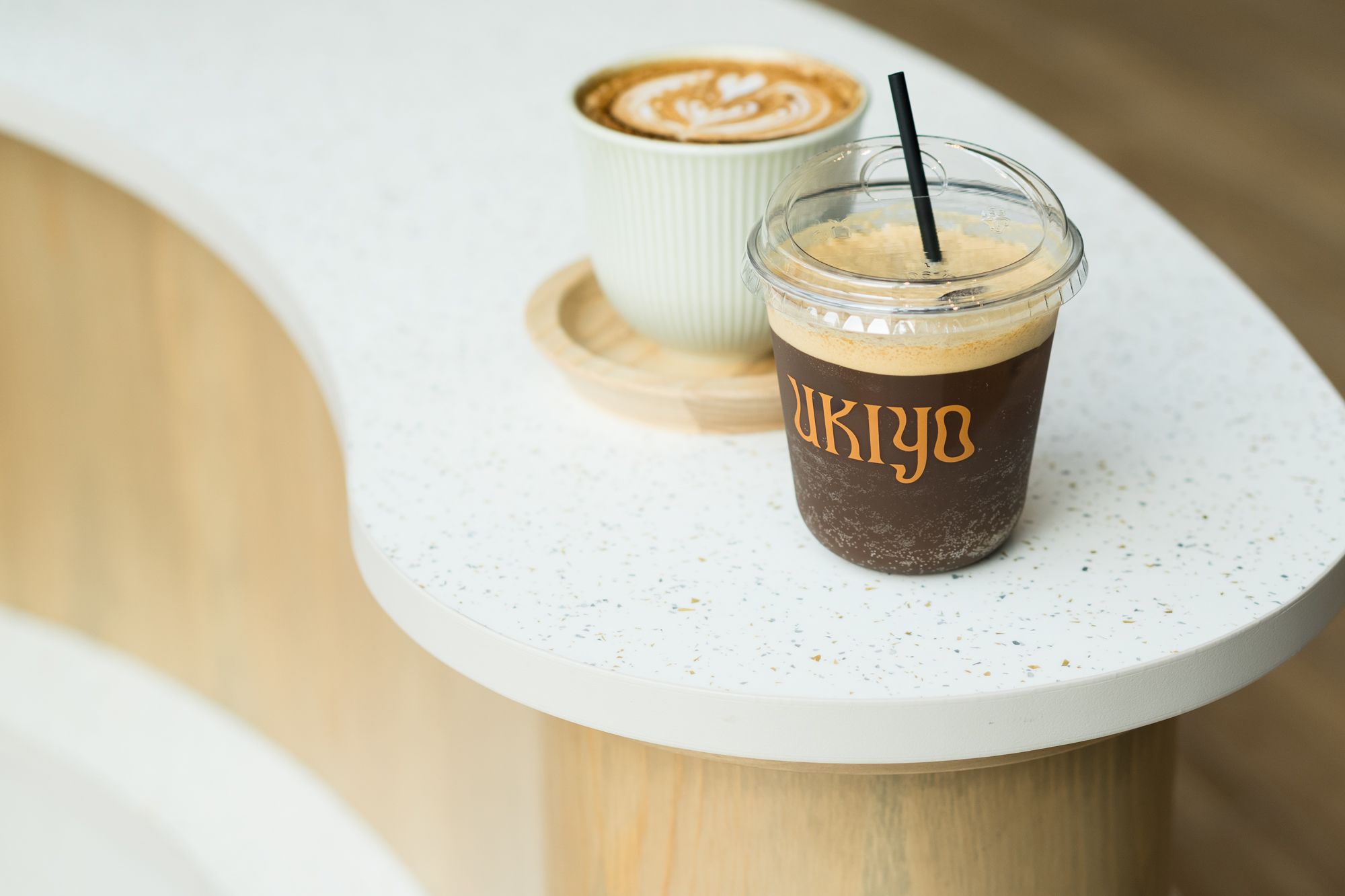 Ukiyo branding coffee cup
