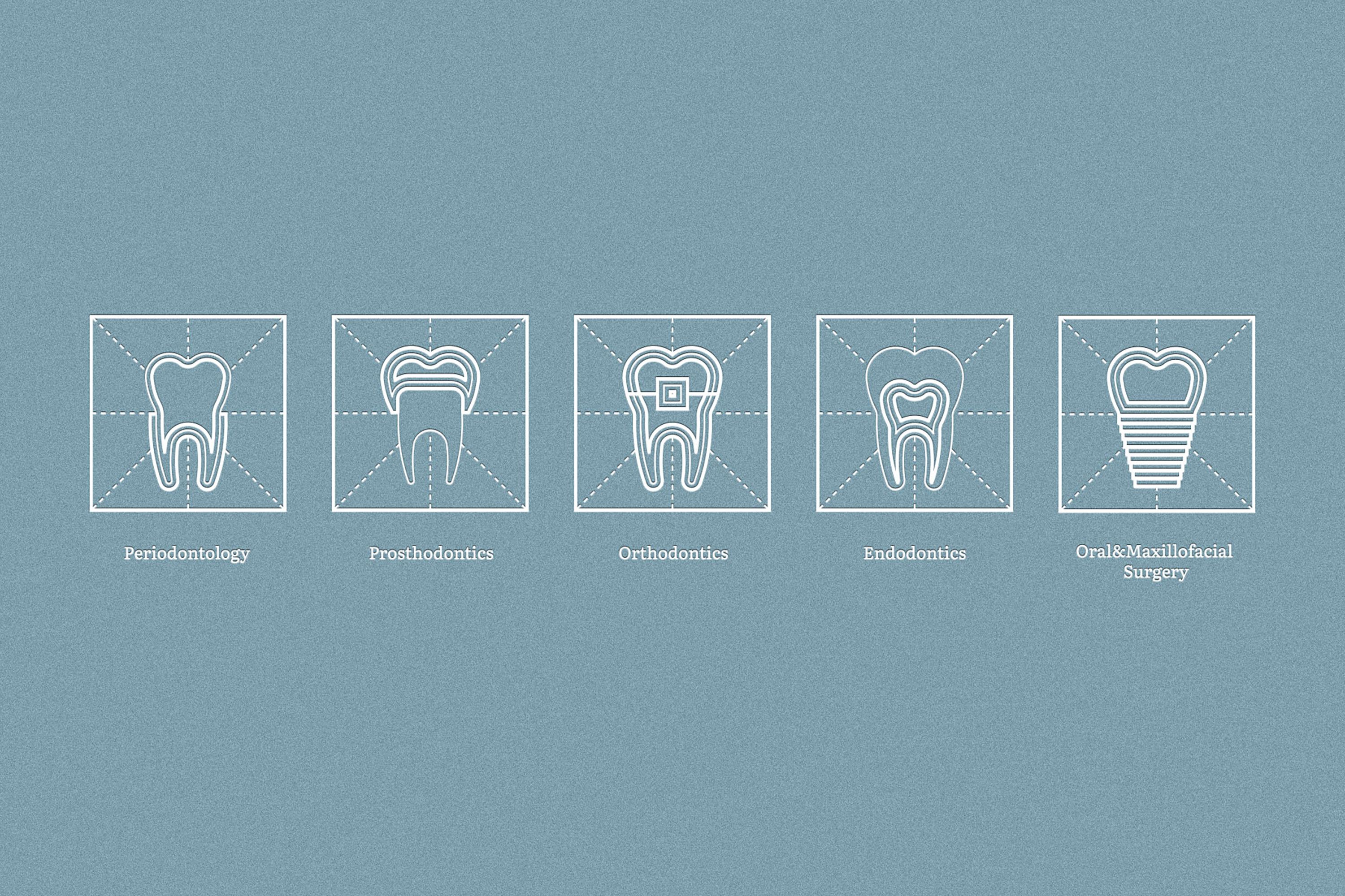 Hong Kong Dental branding secondary graphics