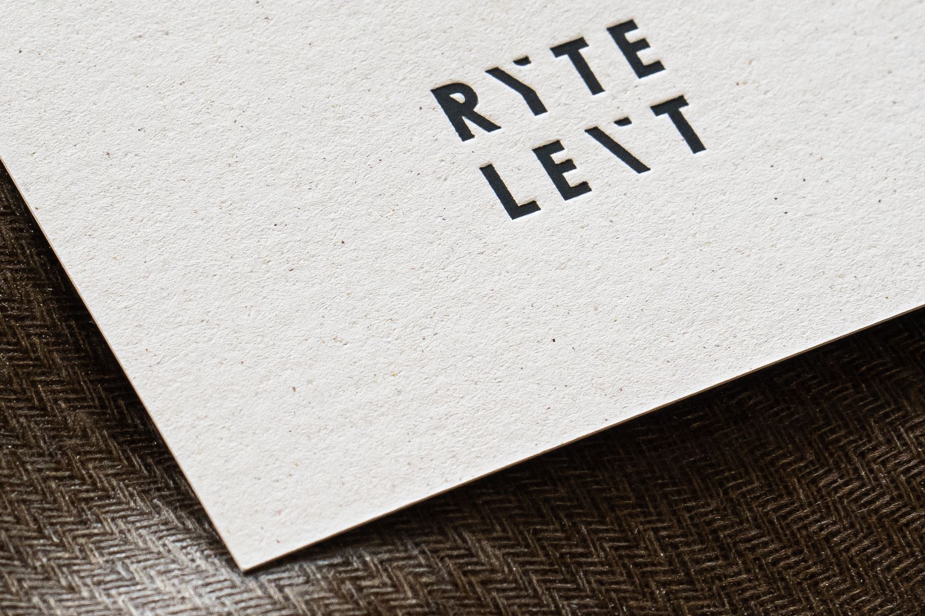 Sustainability Studio Ryte name card close up