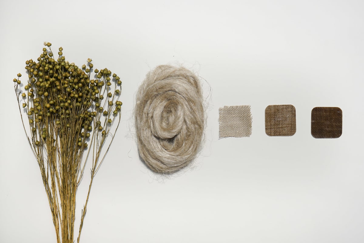 Flax Fiber Triplex Stool