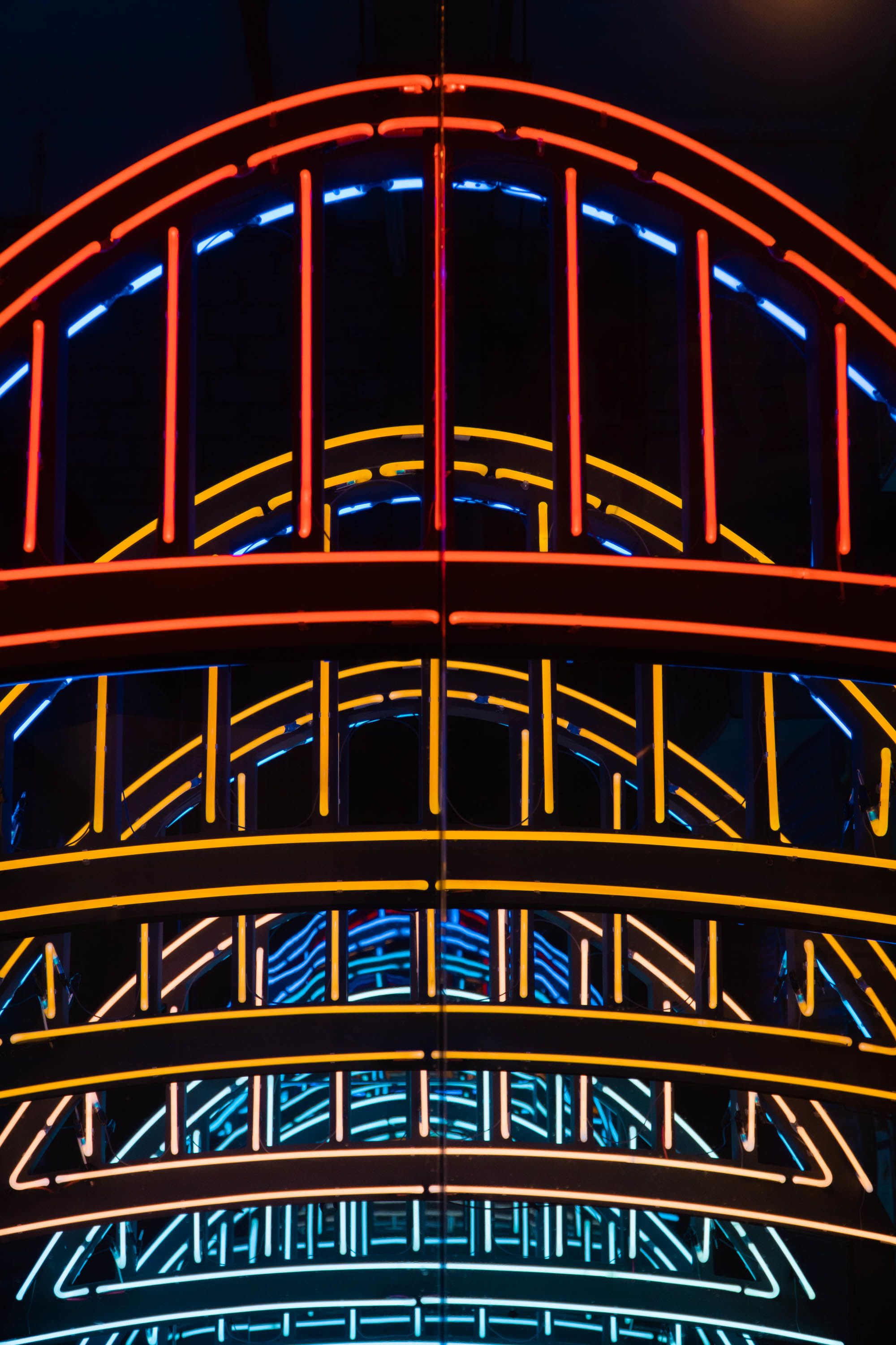 State Theatre neon light close up