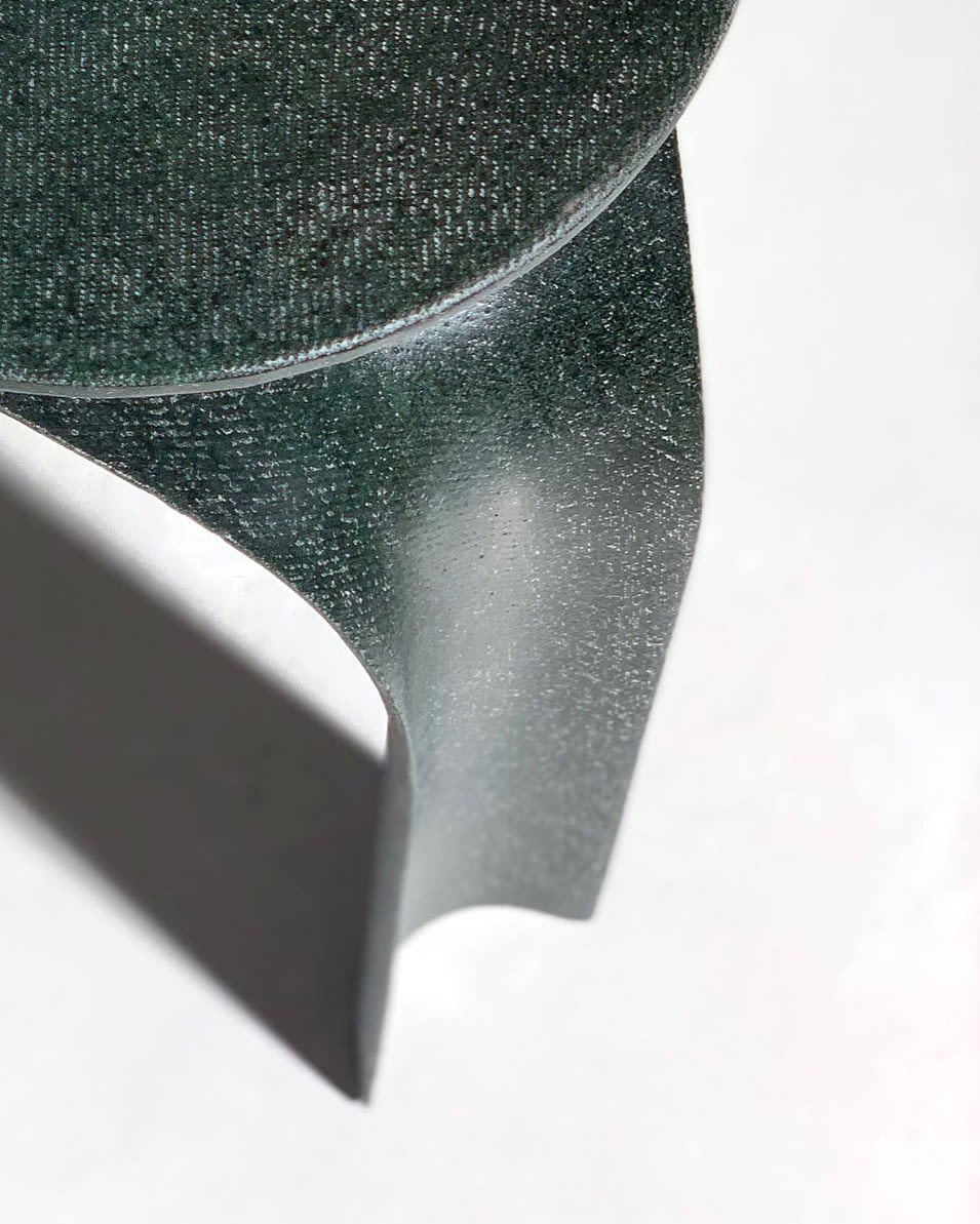 Flax Fiber Triplex Stool close up