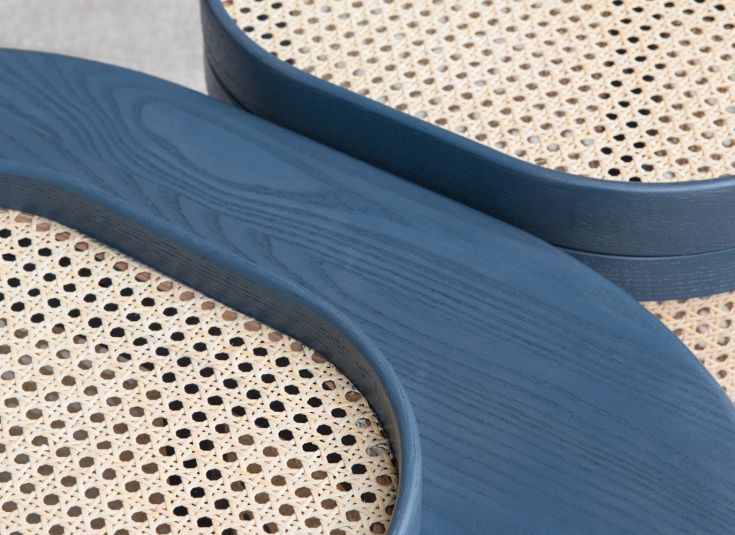 Rattan Table close up
