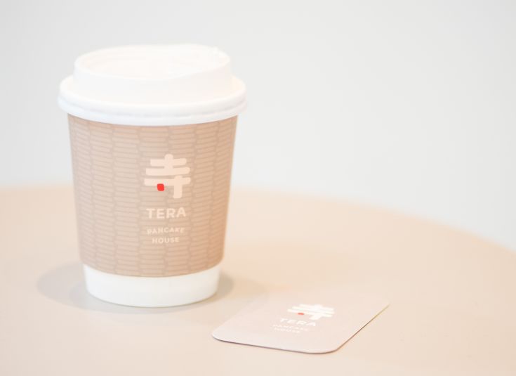 Tera branding print coffee cup shopcard