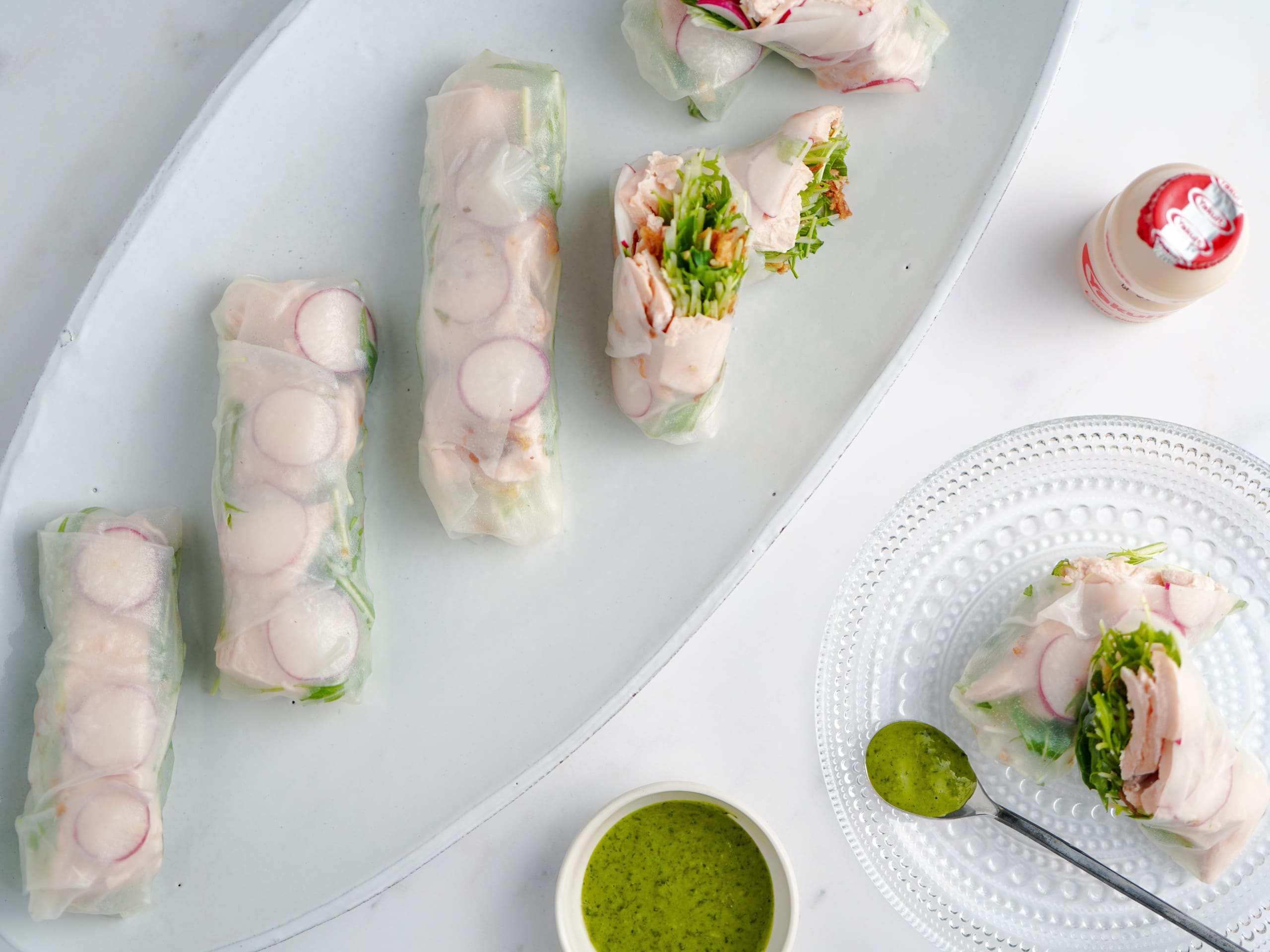 Mizuna Fresh Spring Rolls Nama Harumaki Yakult Mizuna Fresh Spring Rolls Nama Harumaki Yakult