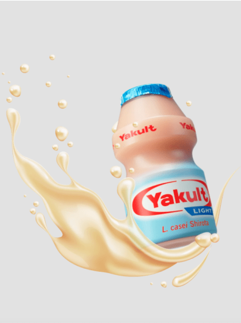 Yakult Light Bottle With Splash