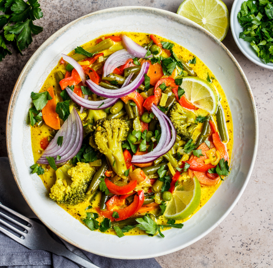 colourful vegetable curry