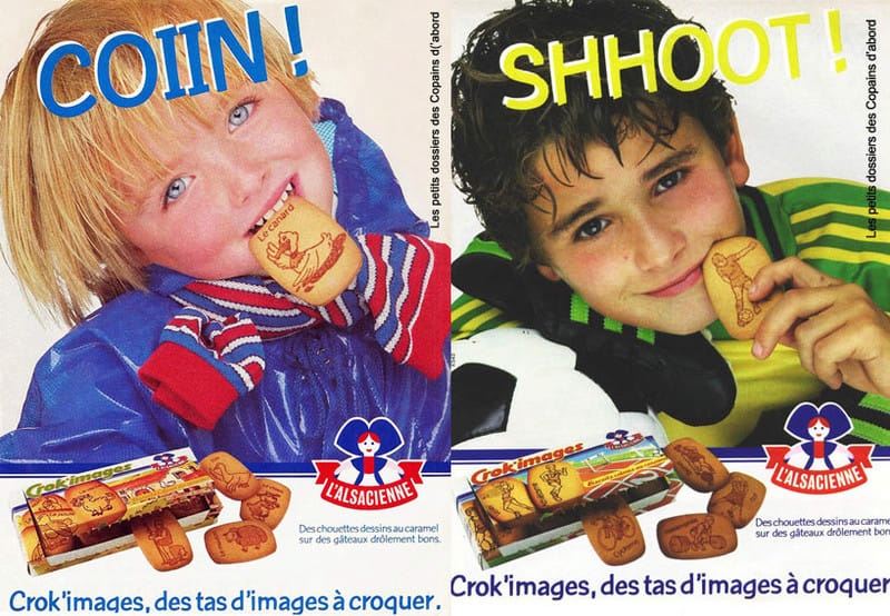 Bidules - Glasses - Archives -Biscuit -old ad vintage