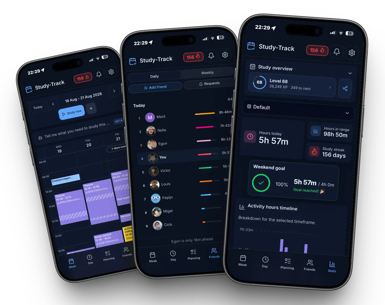 Study-Track Mobile Redesign
