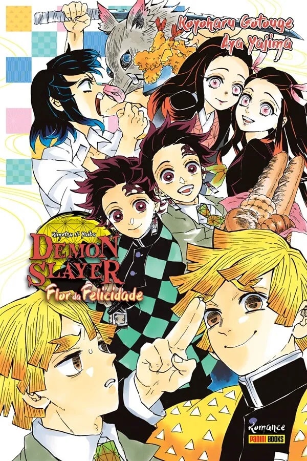 Capa do Demon Slayer - Flor da Felicidade - Vol. Único