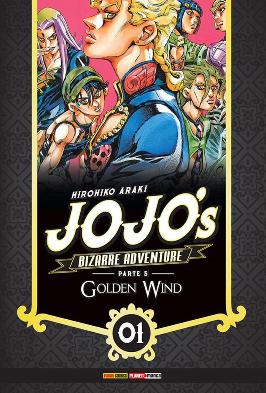 Capa do Jojo's Bizarre Adventure - Parte 5: Golden Wind - Vol. 1
