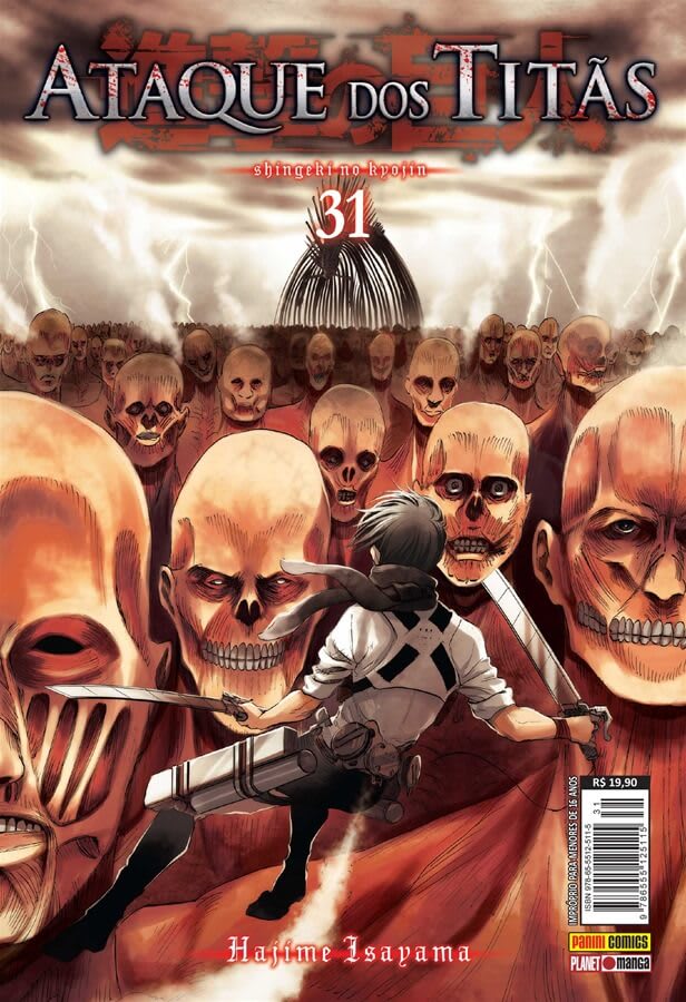 Capa do Ataque dos Titãs - Vol. 31