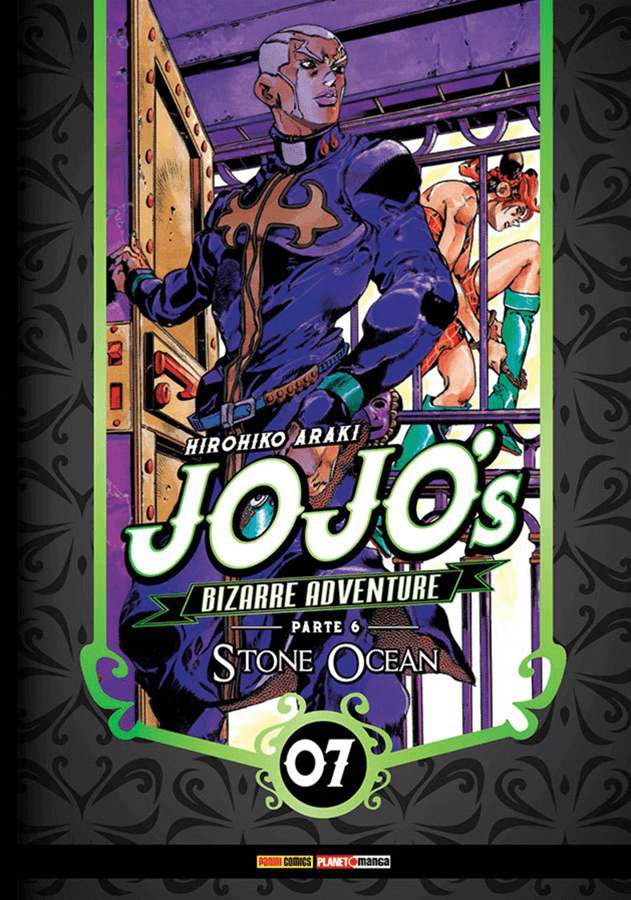Capa do Jojo's Bizarre Adventure - Parte 6: Stone Ocean - Vol. 7