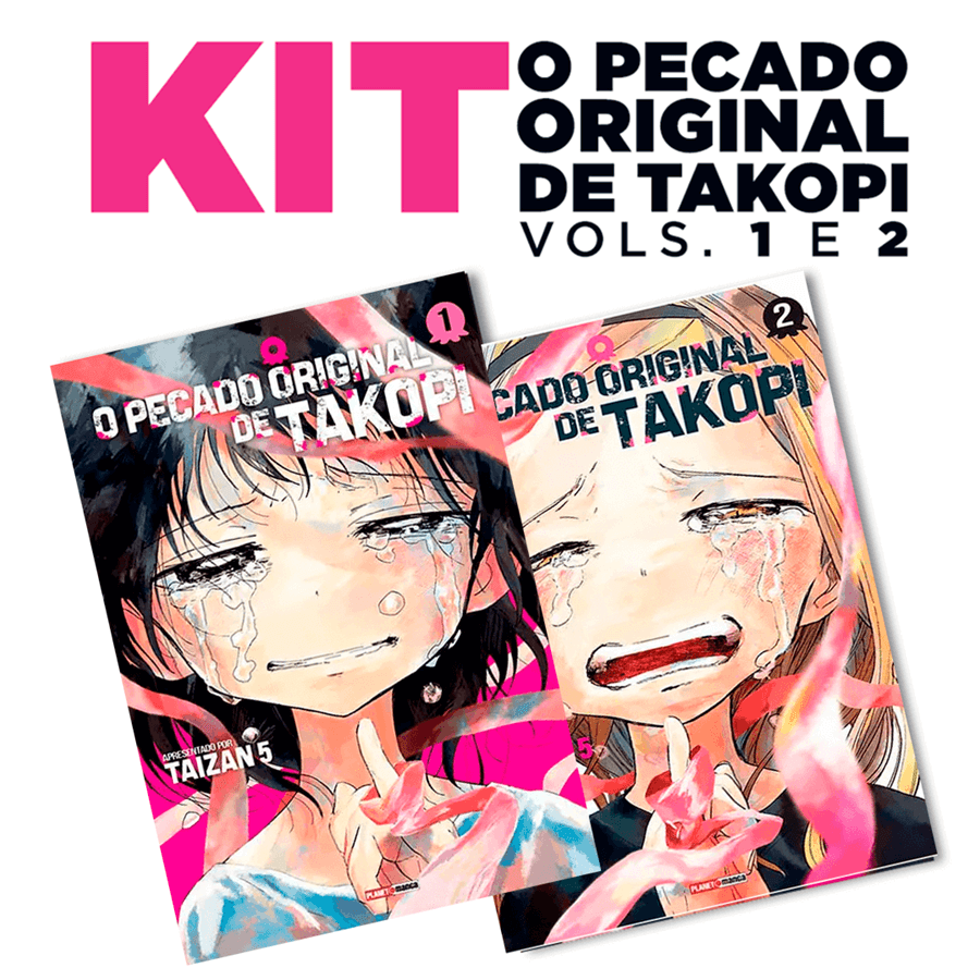 Capa do Kit O Pecado Original De Takopi Vols. 1 E - Vol. 2