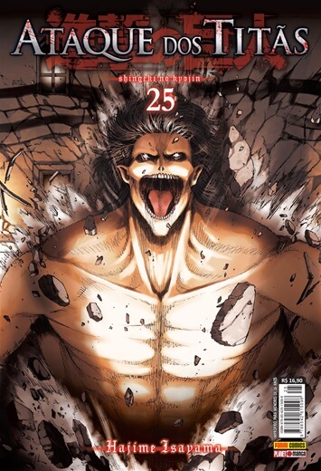 Capa do Ataque dos Titãs - Vol. 25