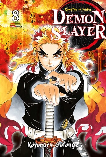 Capa do Demon Slayer - Kimetsu no Yaiba - Vol. 8