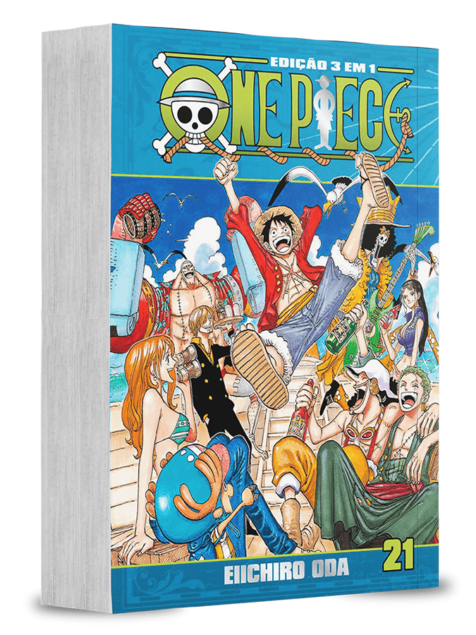 Capa do One Piece 3 Em 1 - Vol. 21