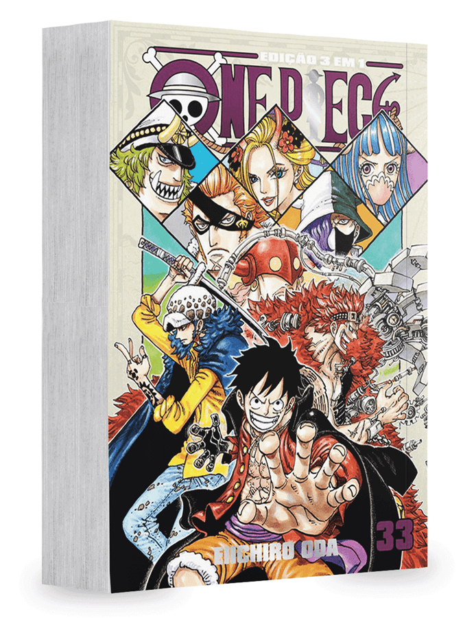 Capa do One Piece 3 Em 1 - Vol. 33
