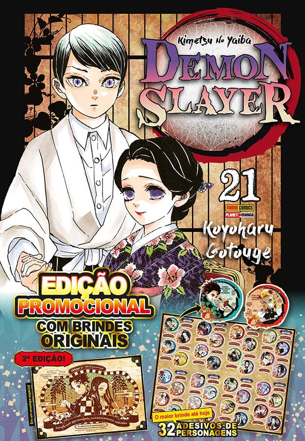 Capa do Demon Slayer - Kimetsu No Yaiba - Edição Especial - Vol. 21