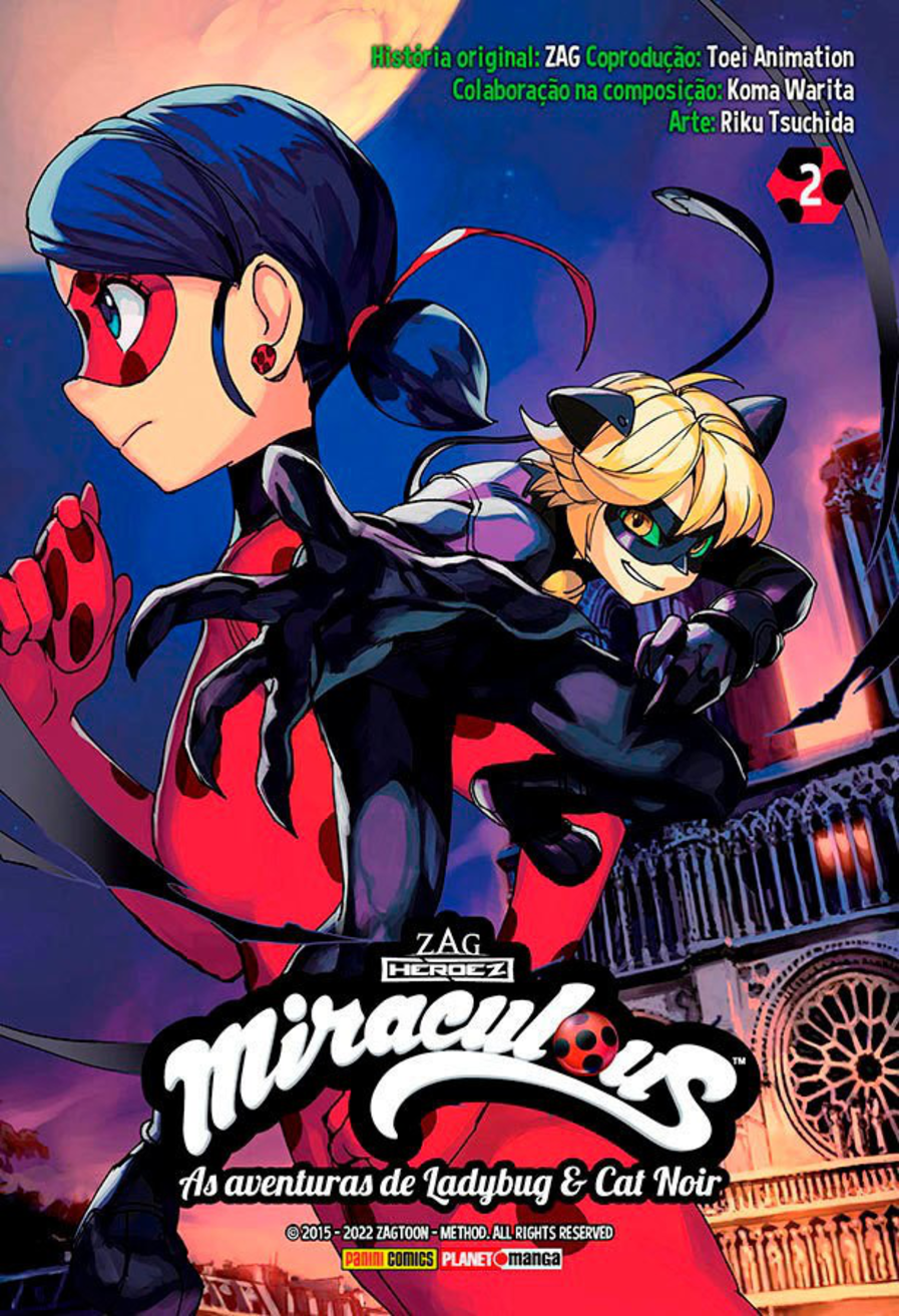 Capa do Miraculous: Ladybug E Cat Noir - Vol. 2