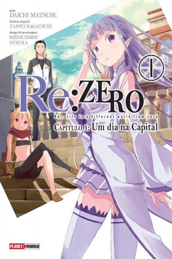 Capa do Re: Zero Capítulo 1: Um Dia Na Capital - Vol. 1