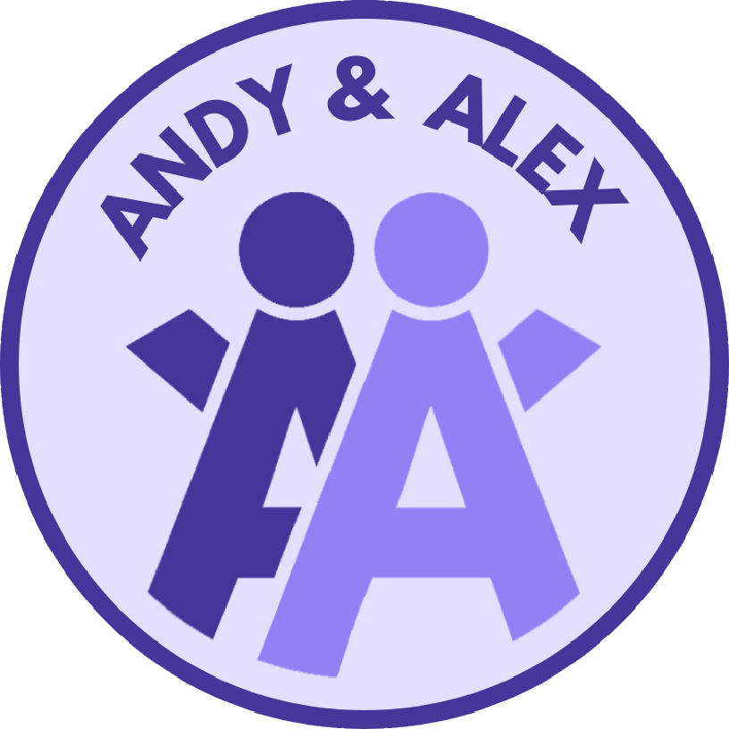 Two A’s looking like human figures 
