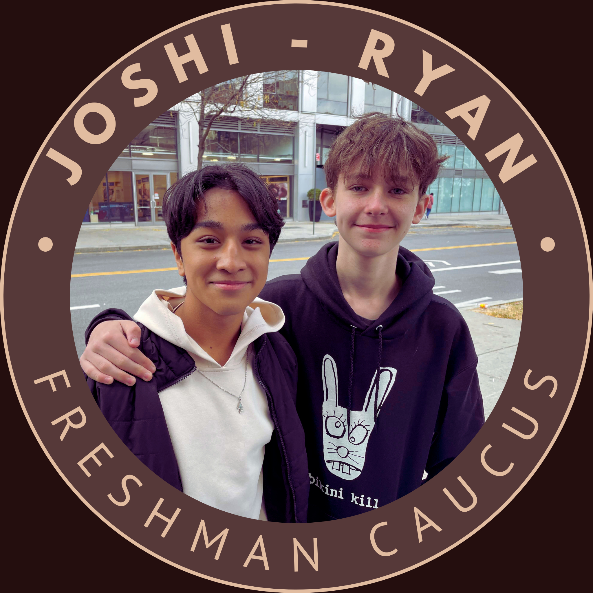 Reagan Joshi (left) + Eamonn Ryan (right)