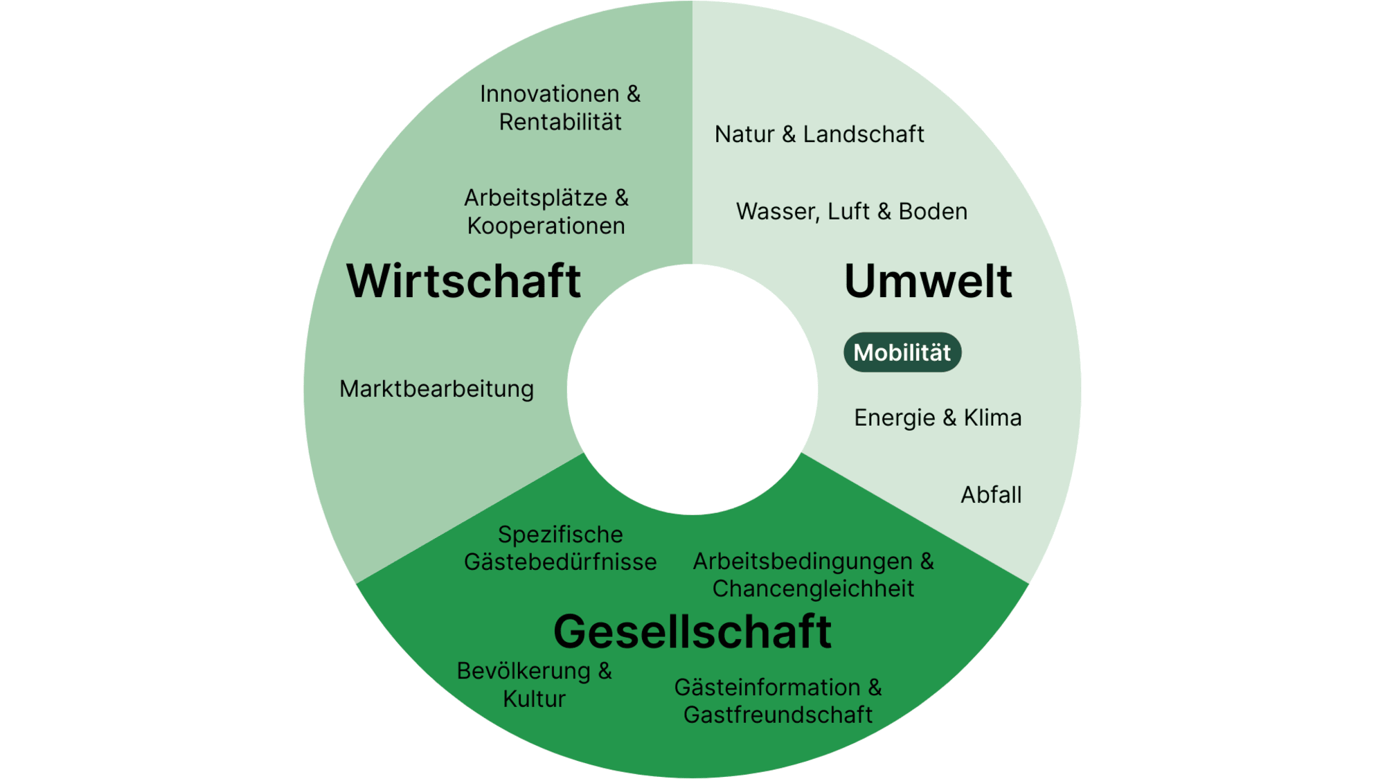 Swisstainable in 12 Themenbereichen
