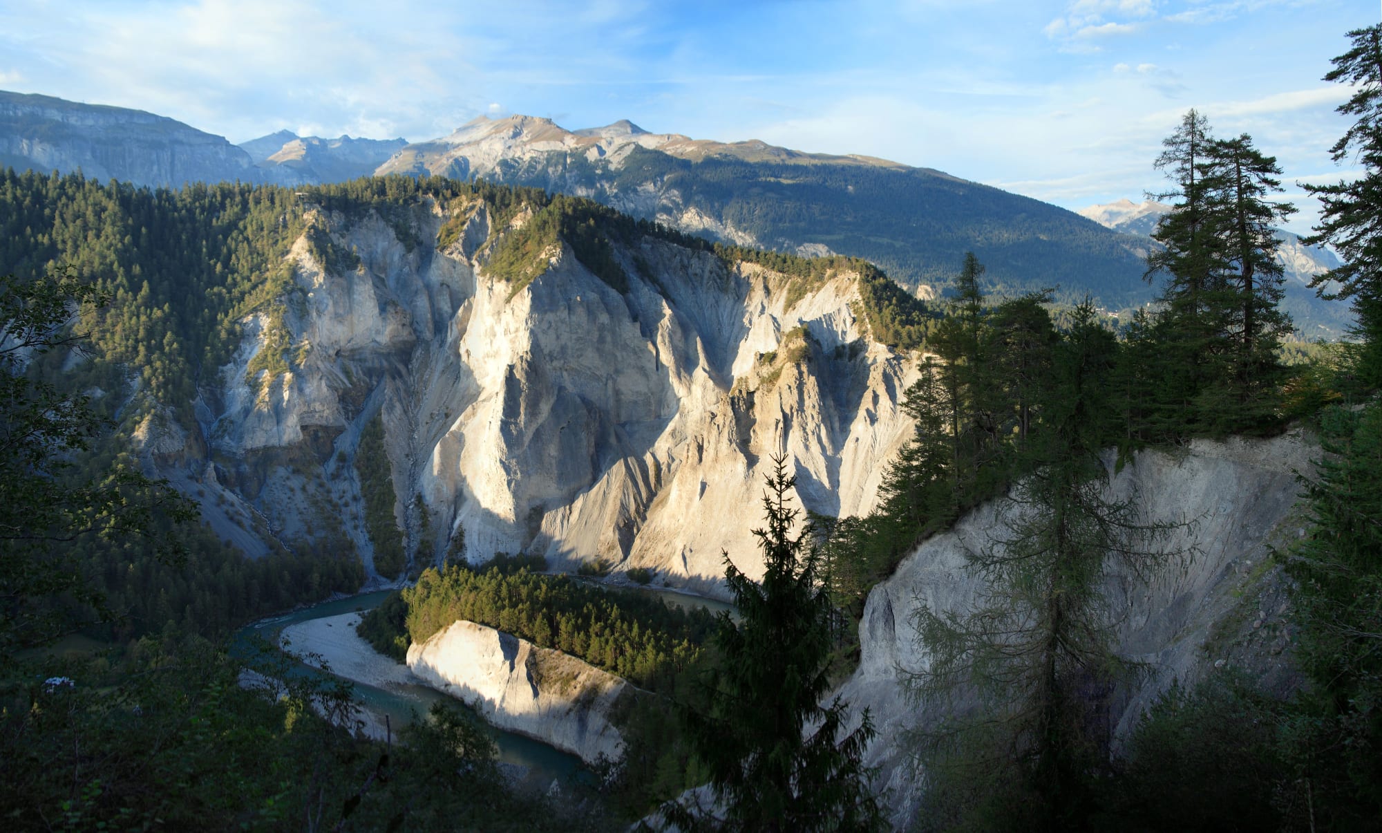 Vista sulla gola del Reno