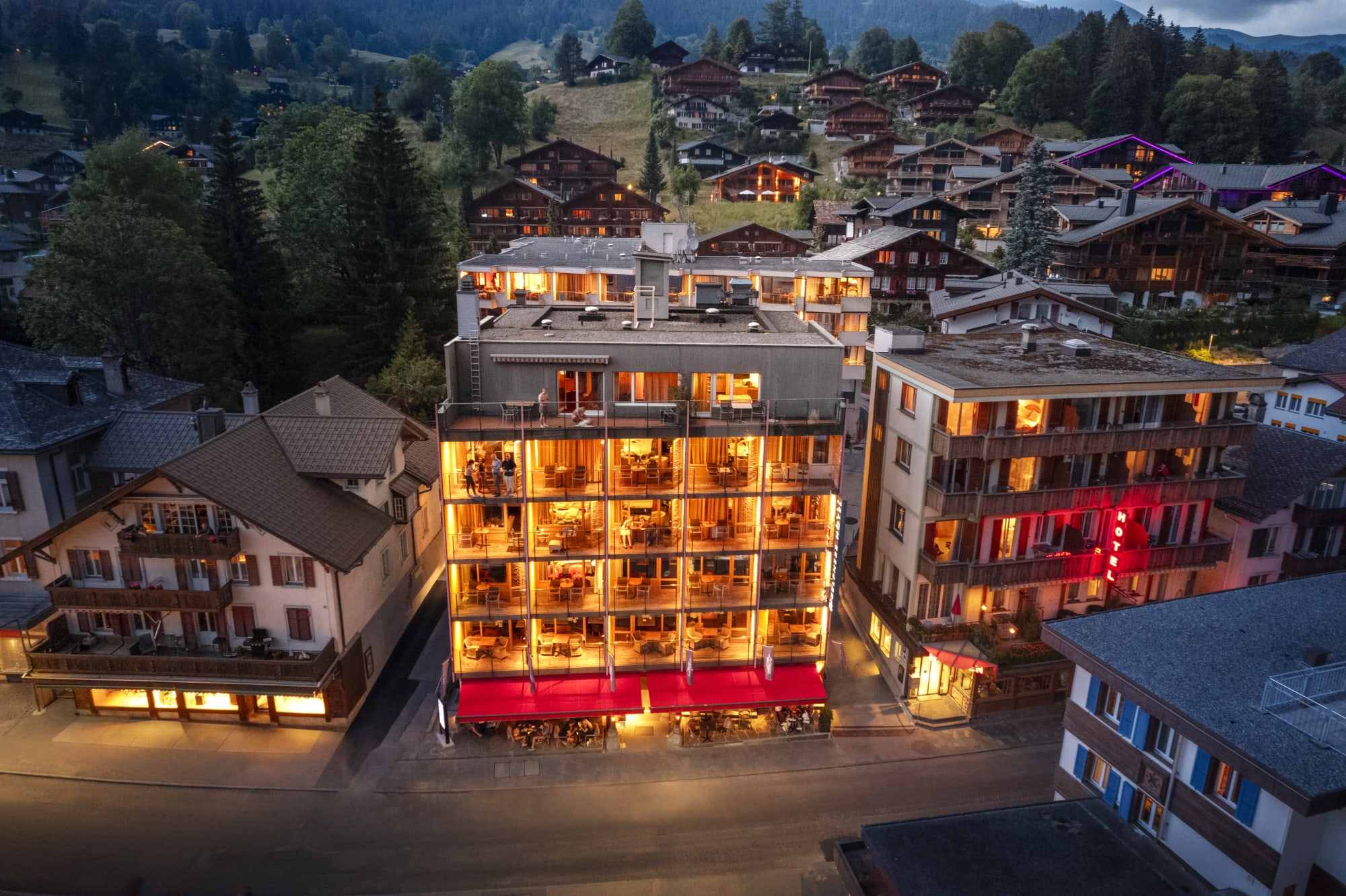 Vista esterna dell'Hotel Eiger
