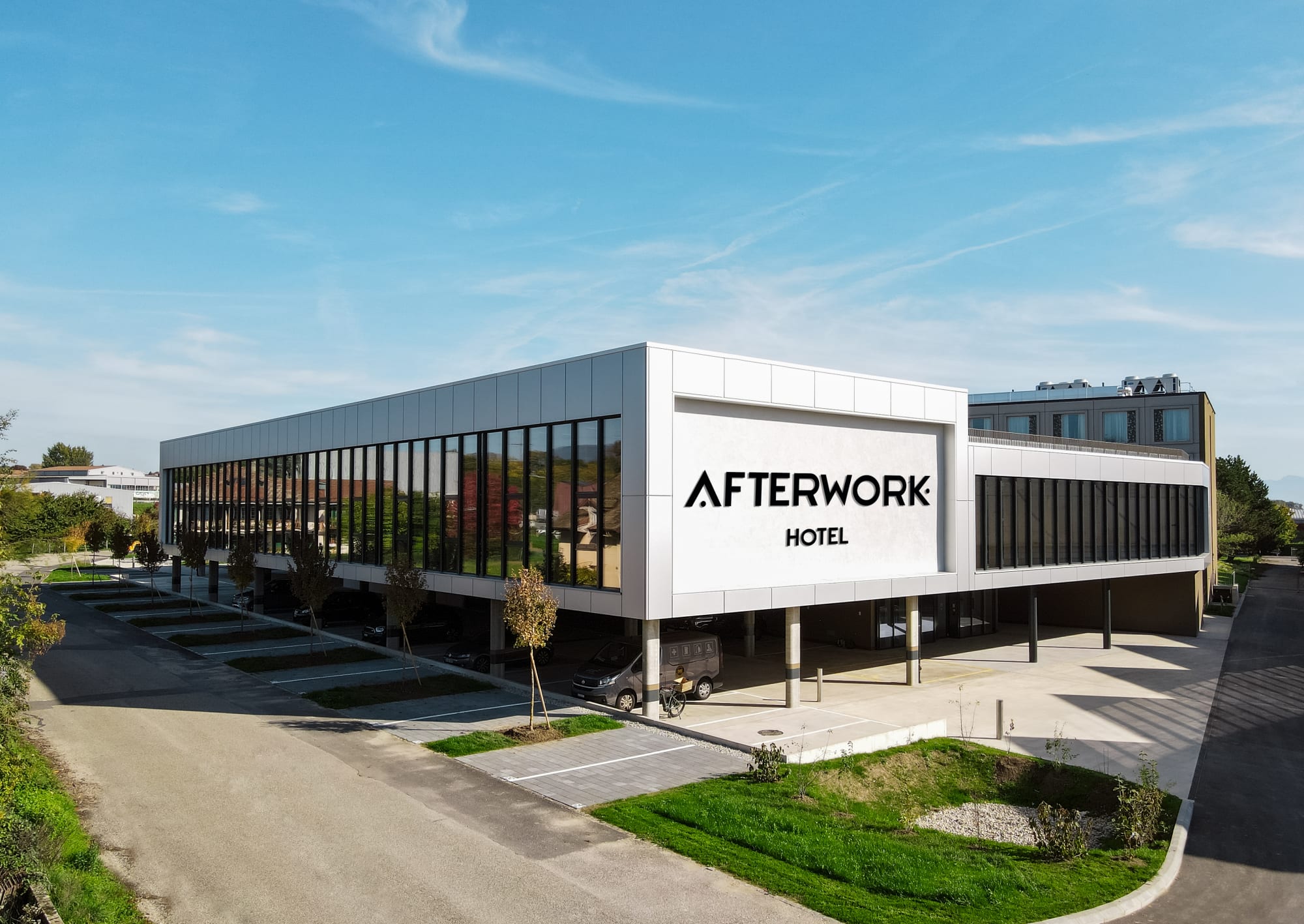 Vista esterna dell'hotel Afterwork